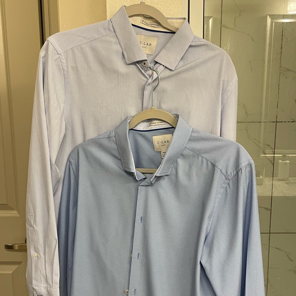 Mens Button Down Nordstrom Shirts - Only worn once - stretch fabric